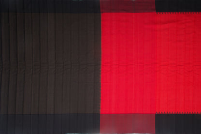 Gadwal Silk Checks Red Saree