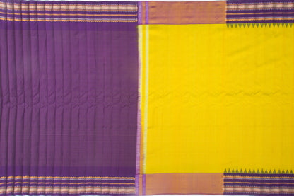 Gadwal Silk Checks Green Saree