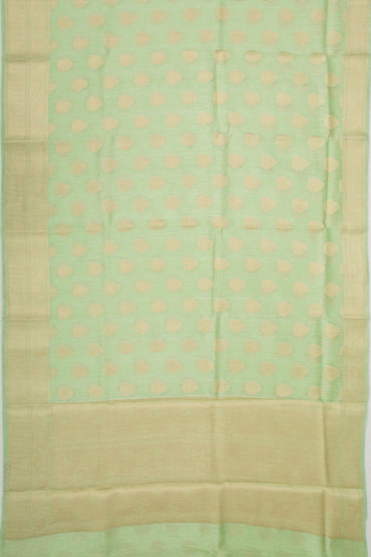Linen Butta Green Saree