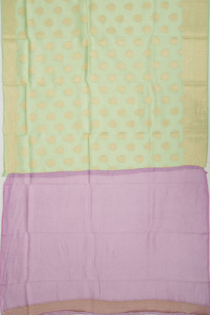 Linen Butta Green Saree