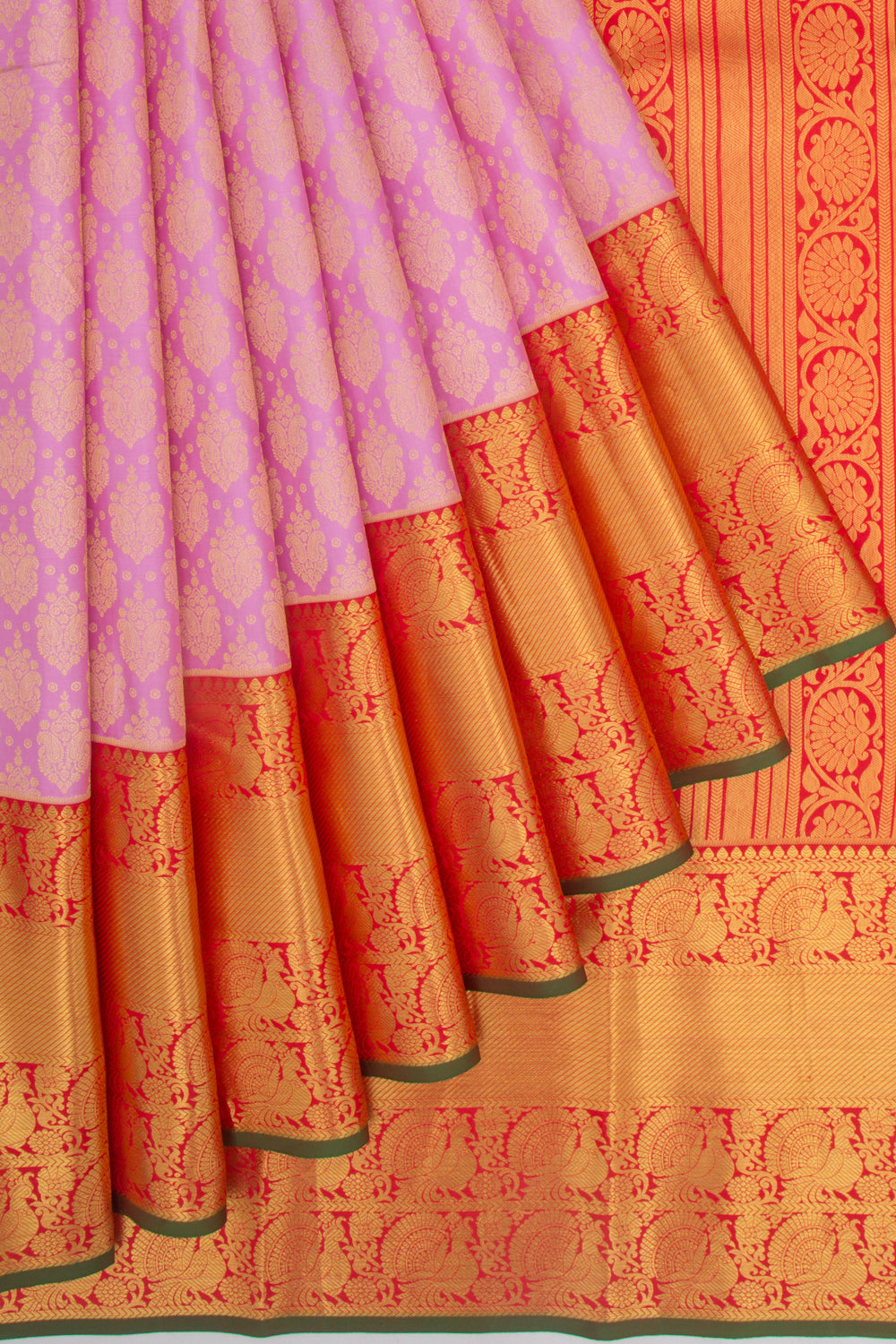 Taranga Kanchi Silk Brocade Baby Pink Saree