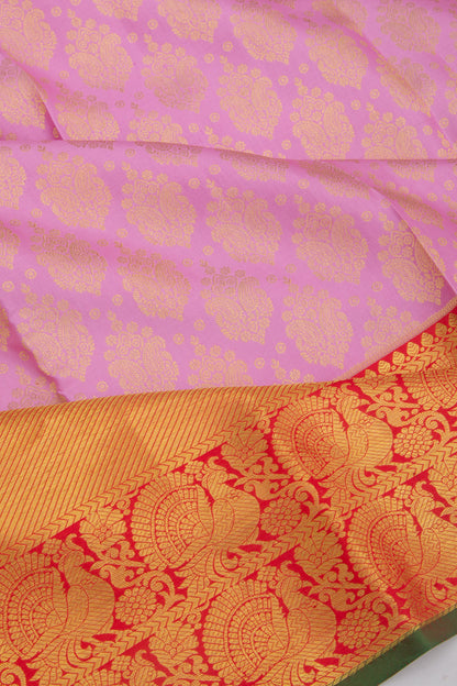 Taranga Kanchi Silk Brocade Baby Pink Saree
