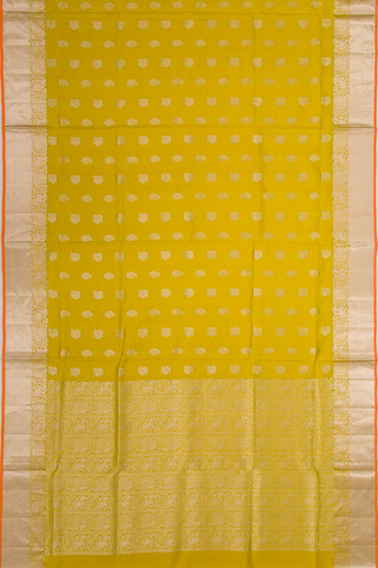 Coimbatore Soft Silk Butta Mehendi Green Saree