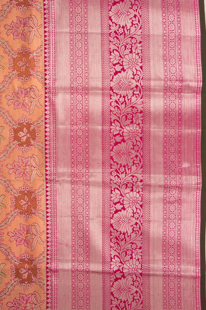 Taranga Kanchi Silk Tissue Brocade Pink Saree