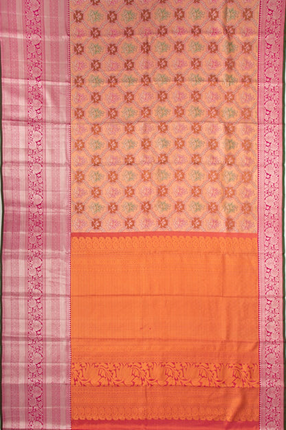 Taranga Kanchi Silk Tissue Brocade Pink Saree