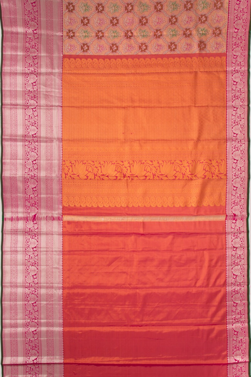 Taranga Kanchi Silk Tissue Brocade Pink Saree