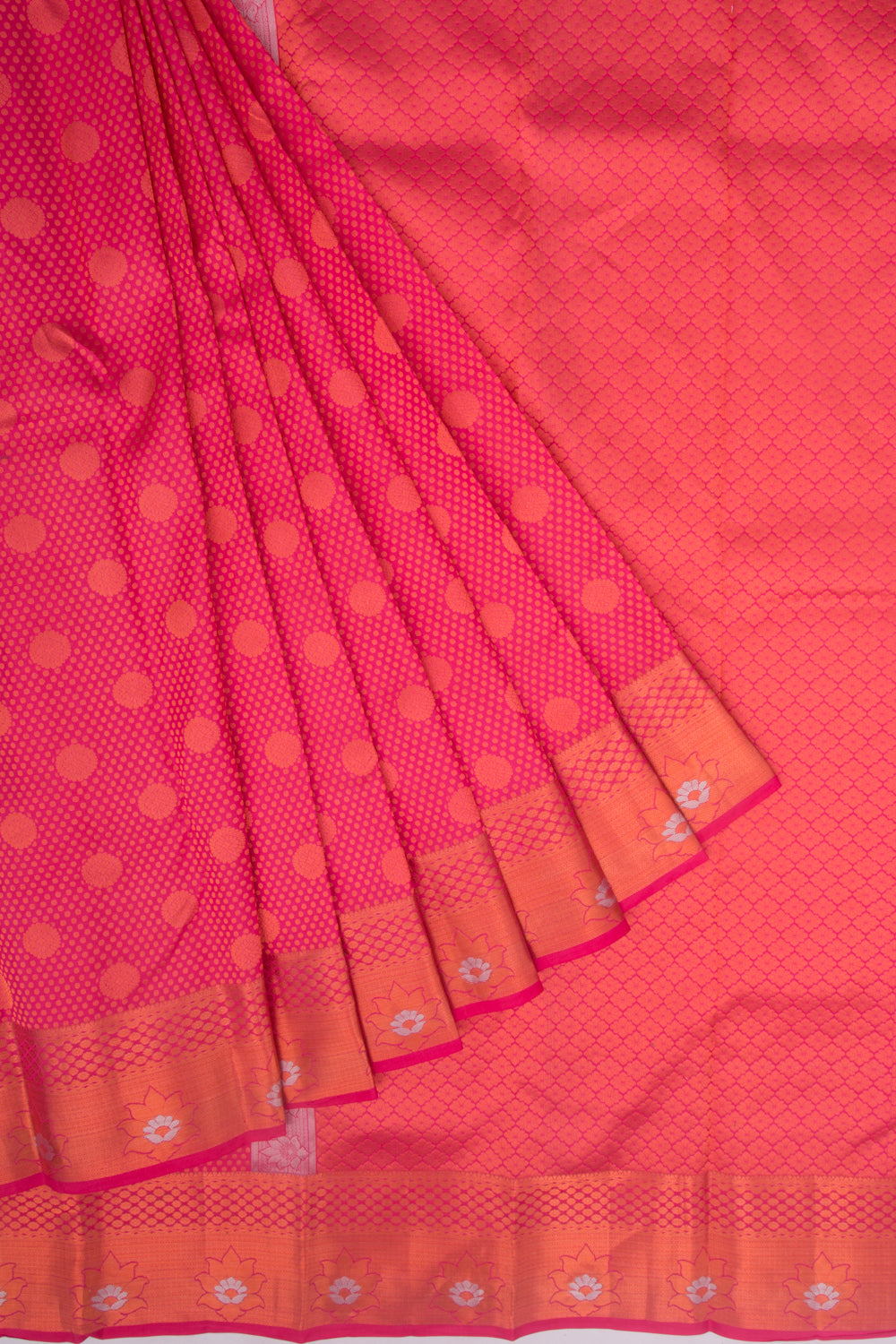 Taranga Kanchi Silk Brocade Pink Saree