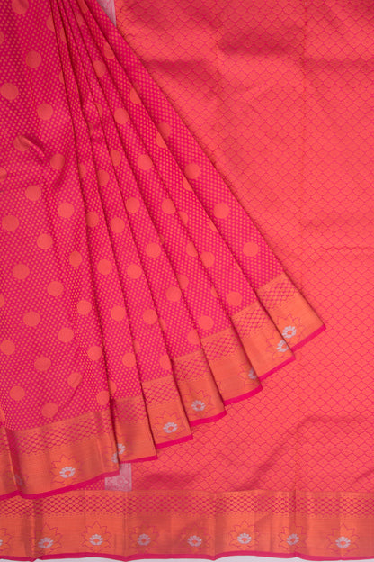 Taranga Kanchi Silk Brocade Pink Saree
