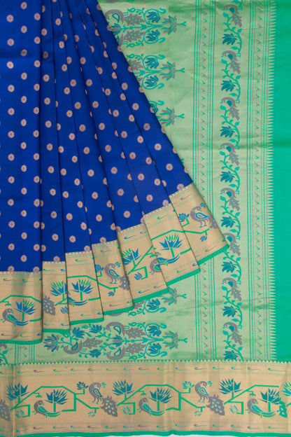 Taranga Kanchi Silk Butta Dark Blue Saree