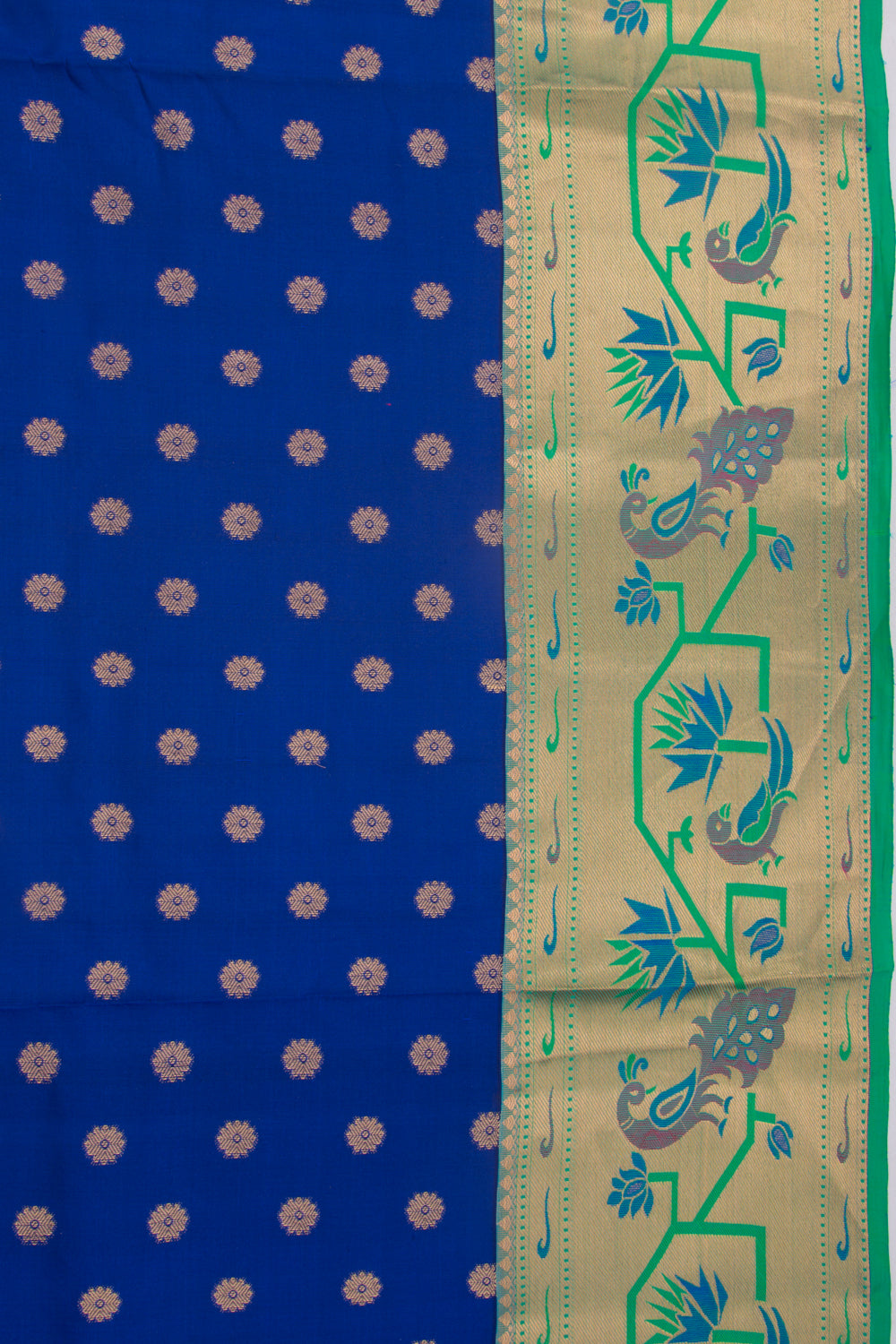 Taranga Kanchi Silk Butta Dark Blue Saree