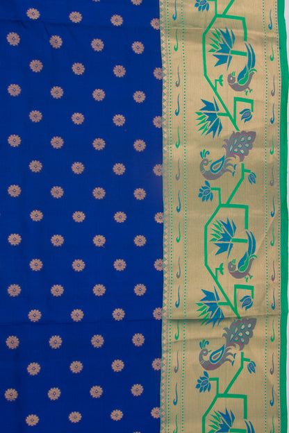 Taranga Kanchi Silk Butta Dark Blue Saree
