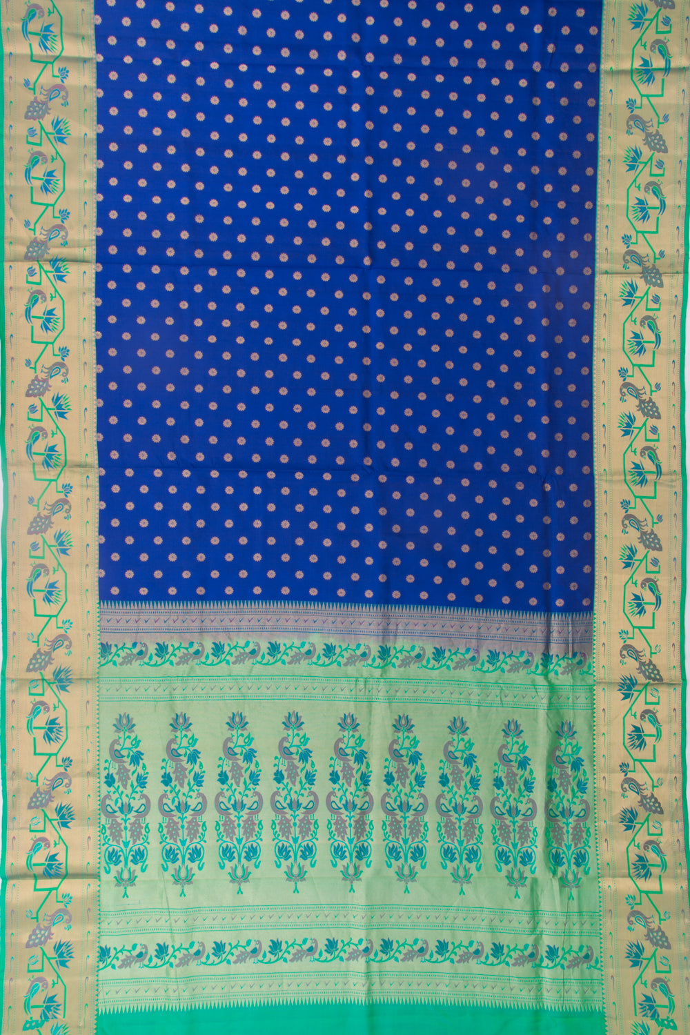 Taranga Kanchi Silk Butta Dark Blue Saree