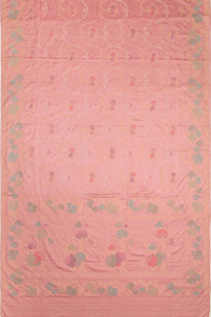 Banarasi Silk Brocade Pink Saree