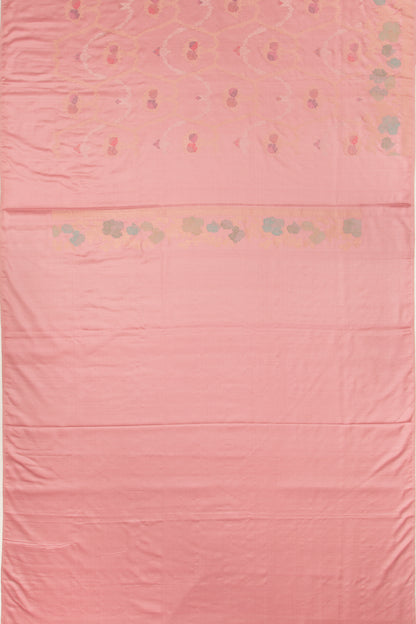 Banarasi Silk Brocade Pink Saree-Not Allowed Online