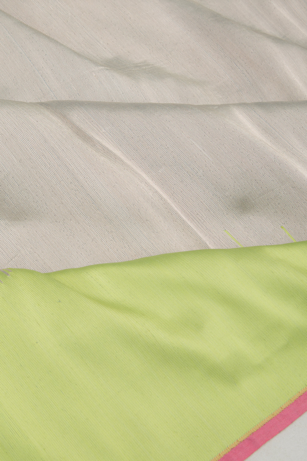 Banarasi Silk Tissue Brocade Silver Saree