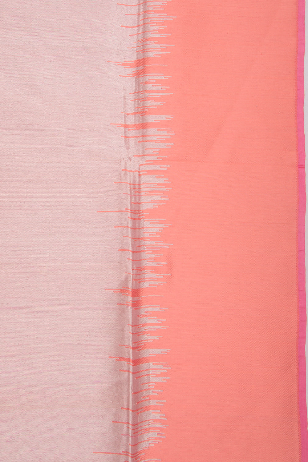 Banarasi Silk Tissue Brocade Peach Saree