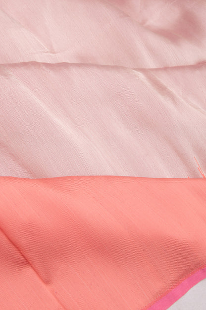 Banarasi Silk Tissue Brocade Peach Saree