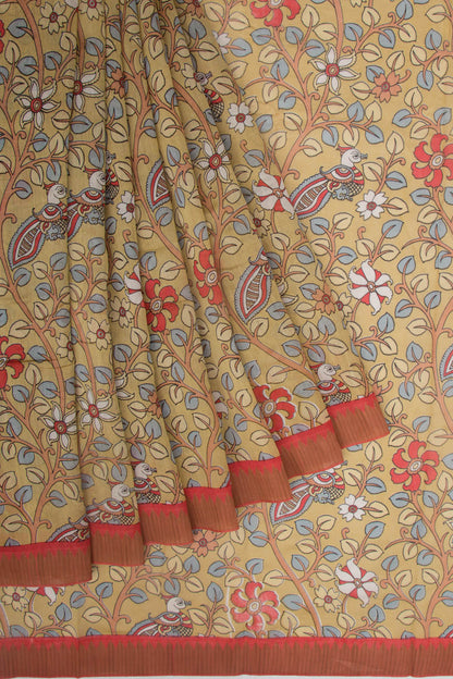 Chanderi Silk Printed Green Saree
