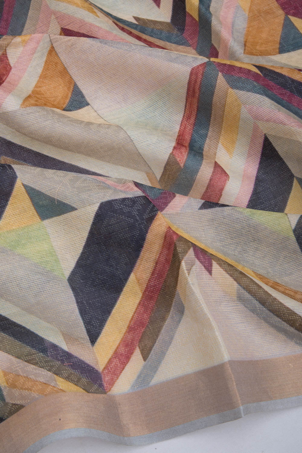 Tussar Printed Multi Colour Saree