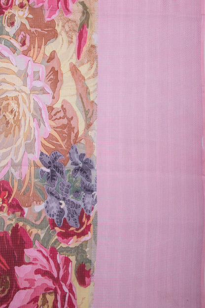 Soft Kota Silk Floral Printed Multicolor Saree