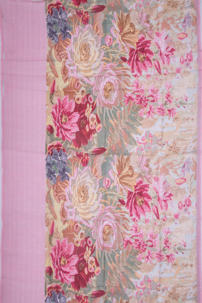 Soft Kota Silk Floral Printed Multicolor Saree