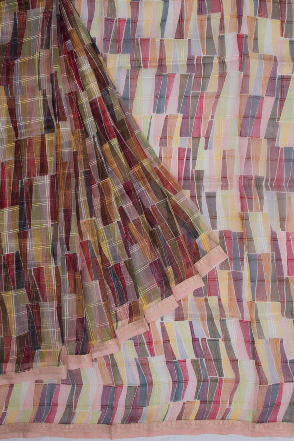 Organza Printed Multi Colour Saree