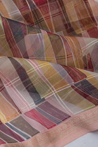 Organza Printed Multi Colour Saree