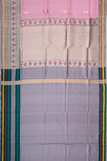 Banarasi Kora Organza Butta Pink Saree