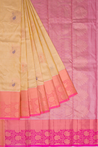 Taranga Kanchi Silk Tissue Butta Cream Saree