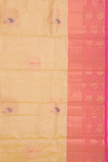 Taranga Kanchi Silk Tissue Butta Cream Saree