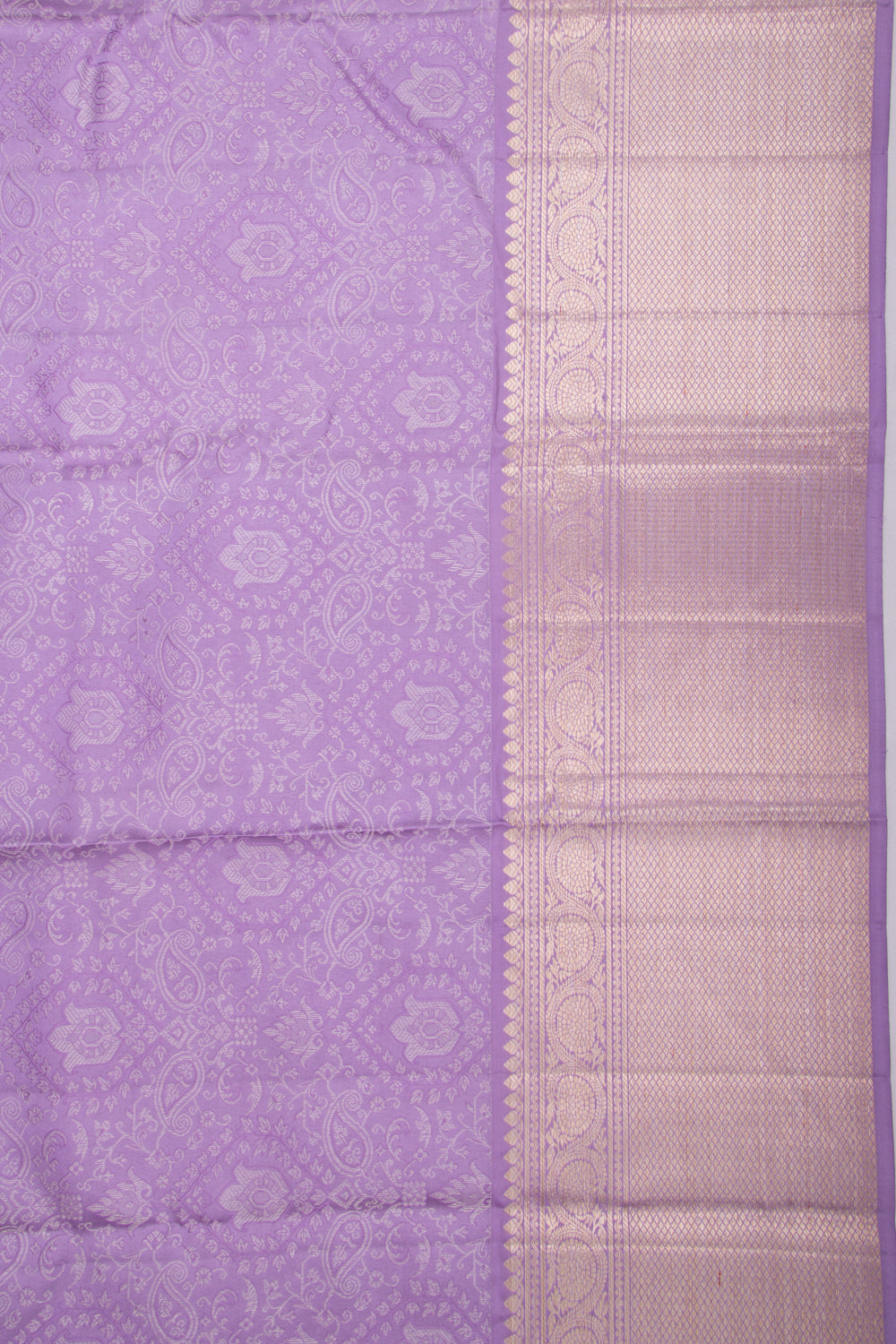 Taranga Kanchi Silk Brocade Lavender Saree