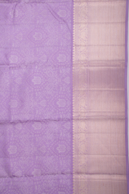 Taranga Kanchi Silk Brocade Lavender Saree