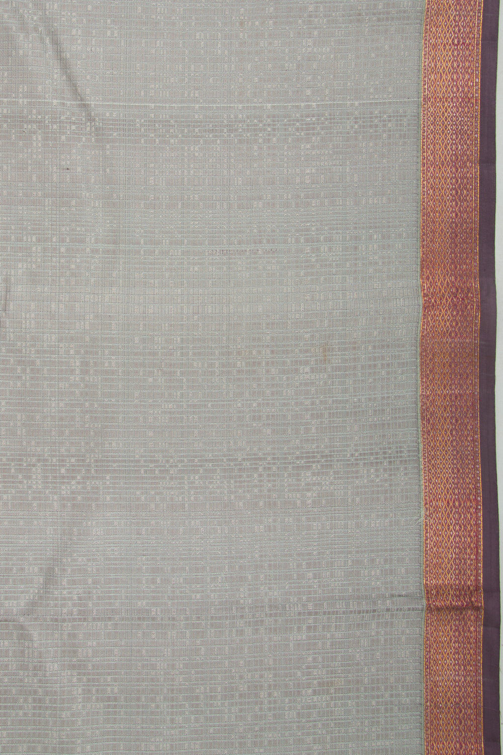 Kanchipuram Silk Jacquard Grey Saree
