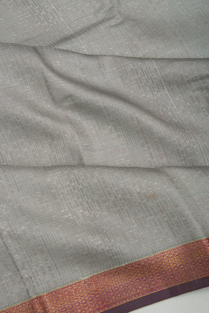 Taranga Kanchi Silk Jacquard Grey Saree