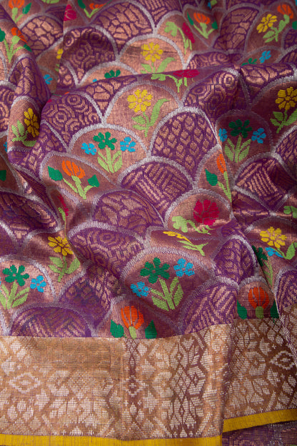 Kota Silk All Over Purple Saree