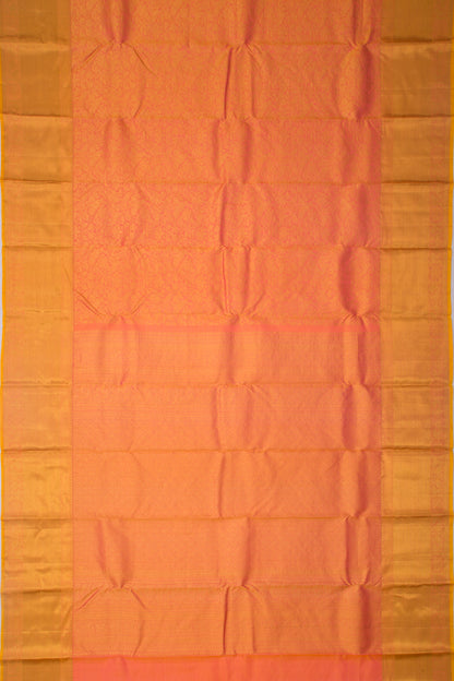 Taranga Kanchi Silk Jaal Pinkish Orange Saree