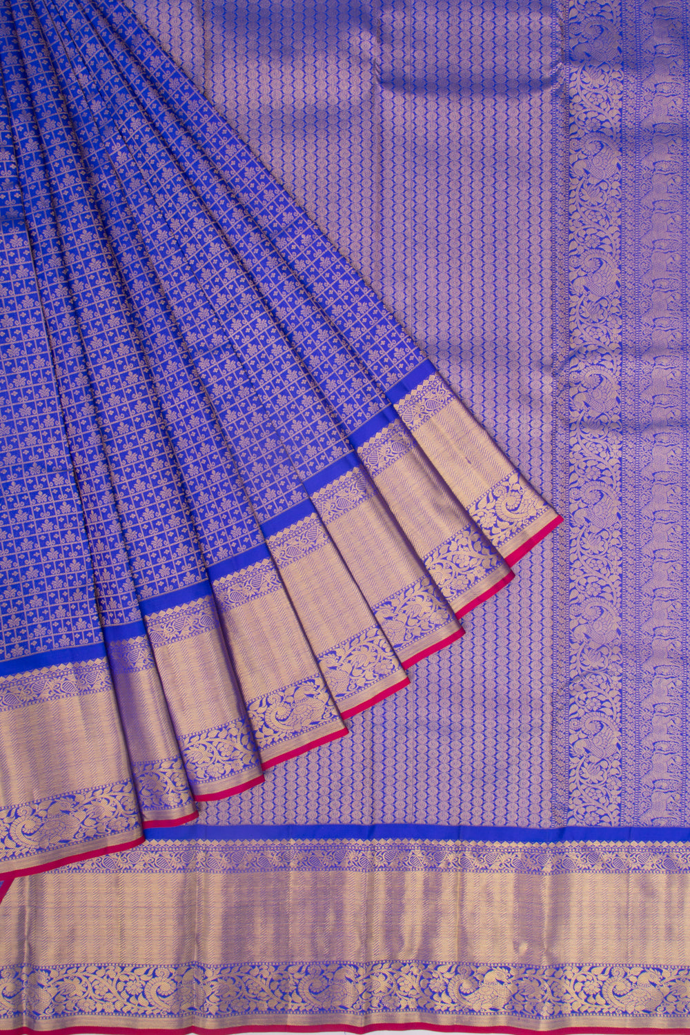 Taranga Kanchi Silk Brocade Blue Saree