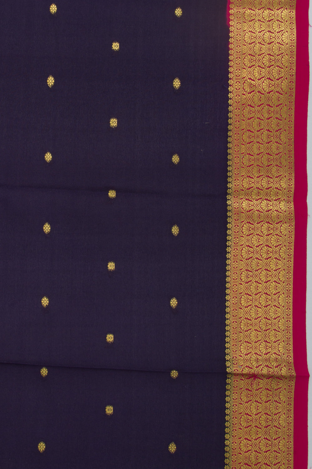 Binny Silk Butta Dark Blue Saree