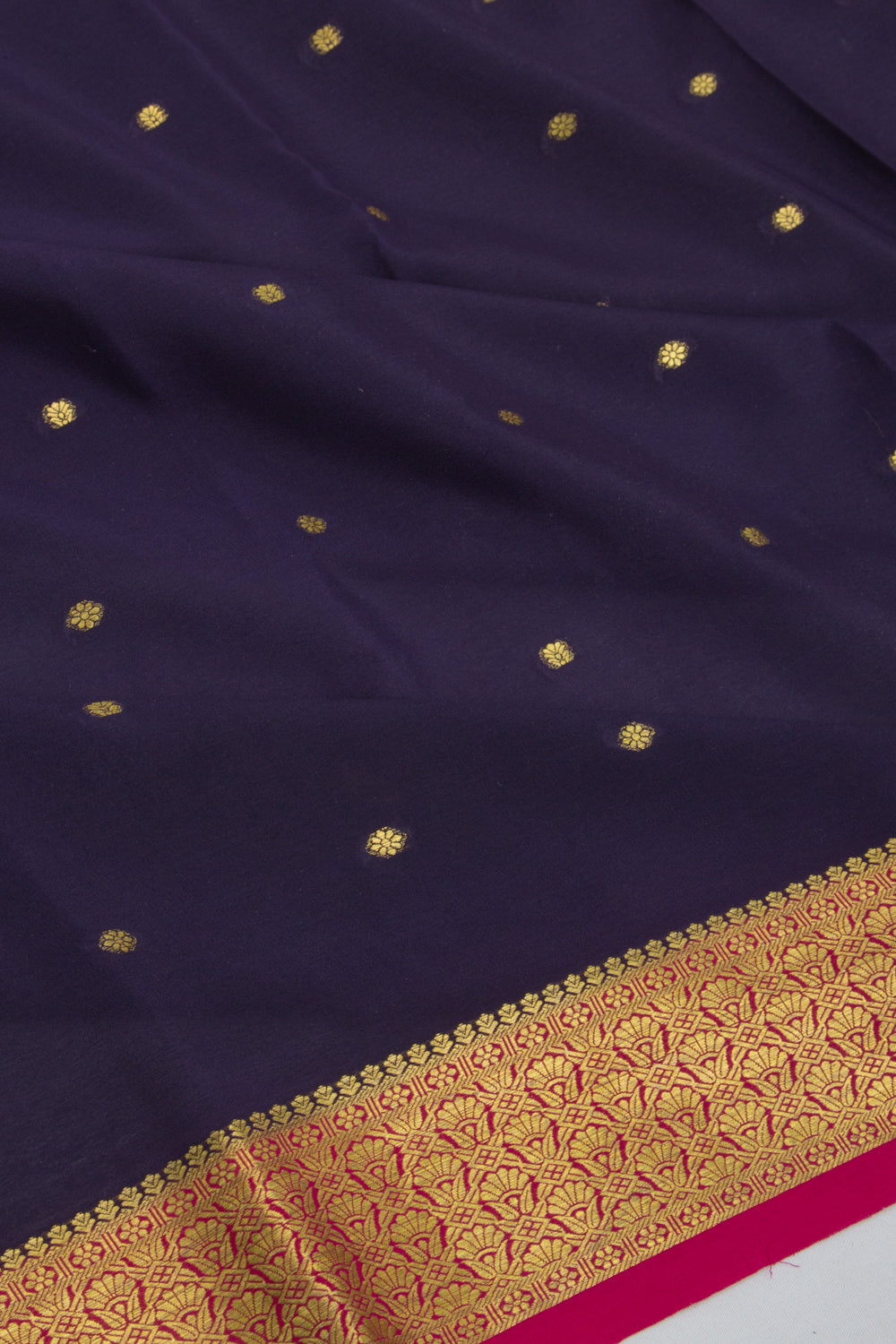 Binny Silk Butta Dark Blue Saree