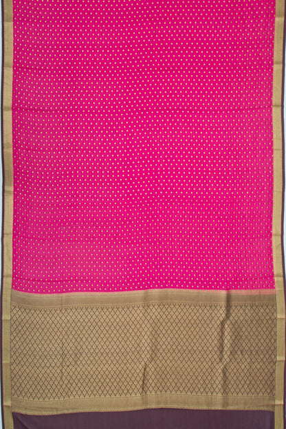 Binny Silk Jacquard And Butta Pink Saree