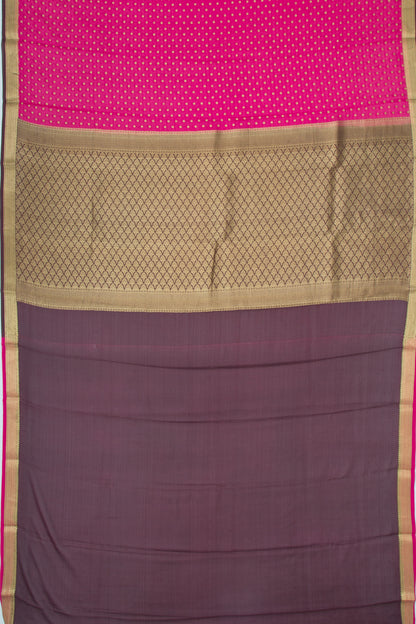 Binny Silk Jacquard And Butta Pink Saree