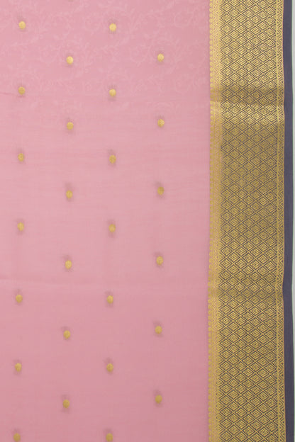 Binny Silk Jacquard And Butta Baby Pink Saree