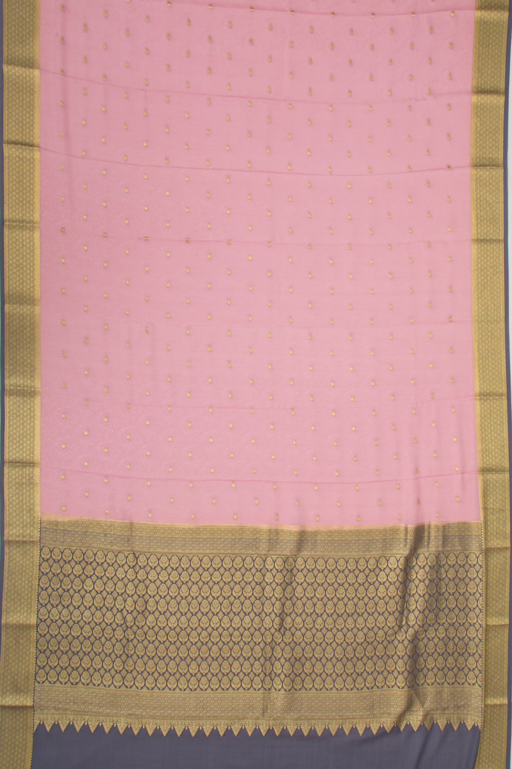 Binny Silk Jacquard And Butta Baby Pink Saree