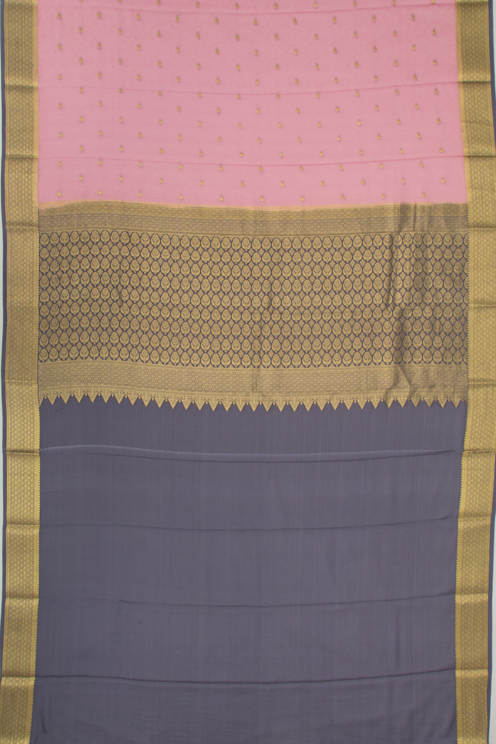 Binny Silk Jacquard And Butta Baby Pink Saree