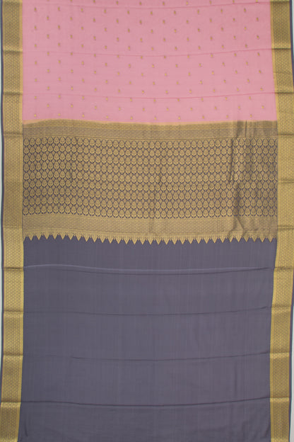 Binny Silk Jacquard And Butta Baby Pink Saree