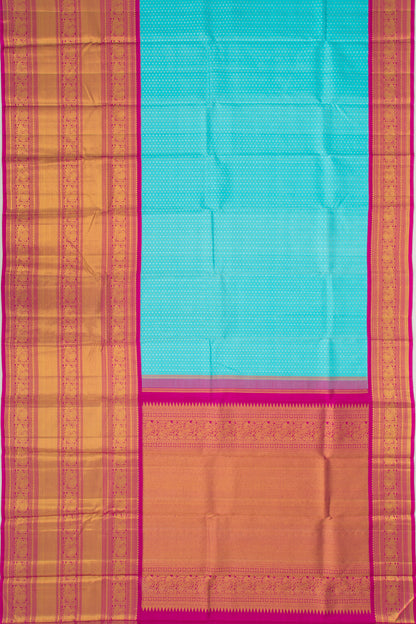 Kanchipuram Silk Butta Sky Blue Saree