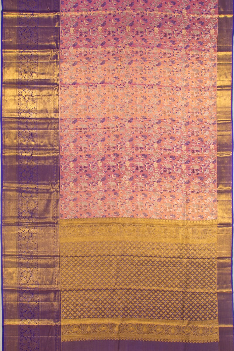 Taranga Kanchi Silk Tissue Brocade Pink Saree