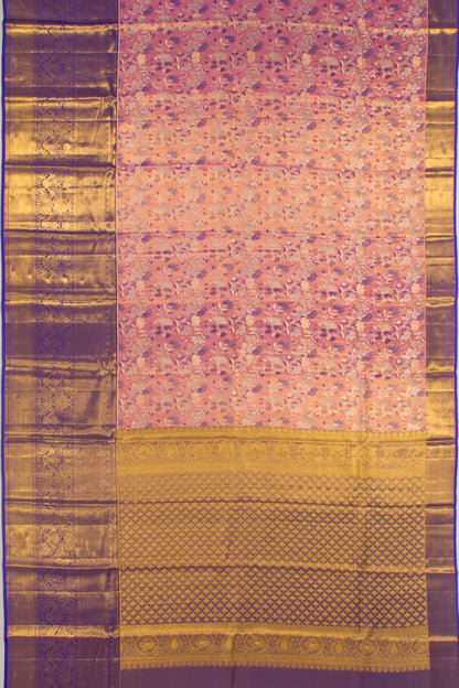 Taranga Kanchi Silk Tissue Brocade Pink Saree