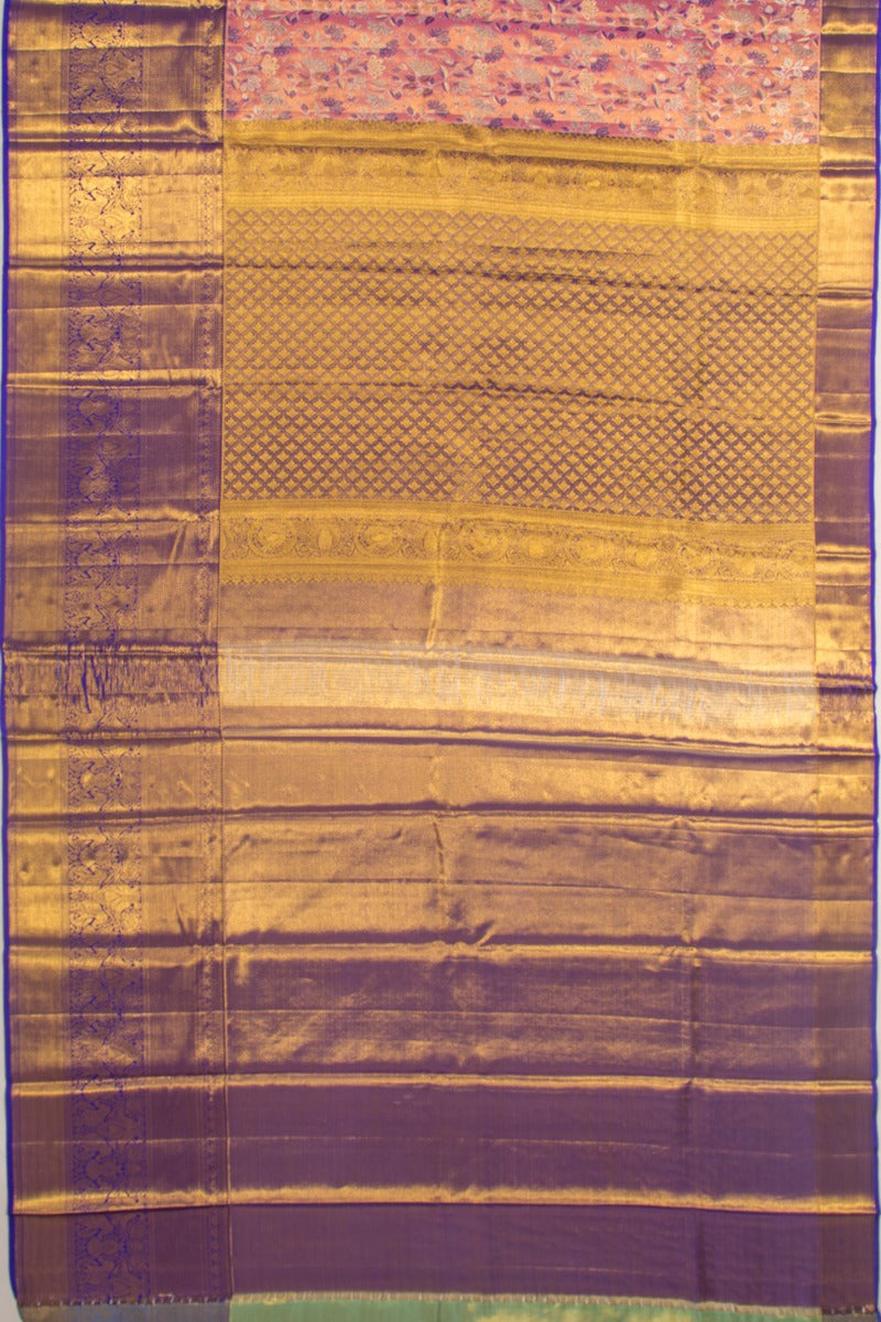 Taranga Kanchi Silk Tissue Brocade Pink Saree