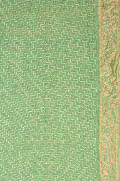 Banarasi Georgette Bandhani Pastel Green Saree